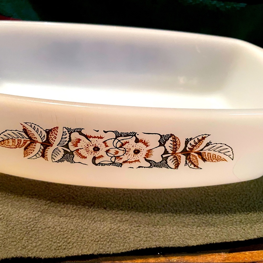 White  Vintage Milk Glass  Bread Loaf by Federal